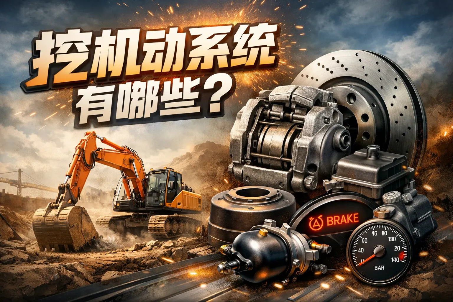 挖机制动系统有哪些