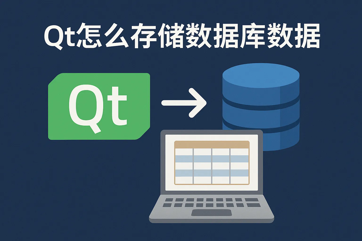 qt怎么存储数据库数据