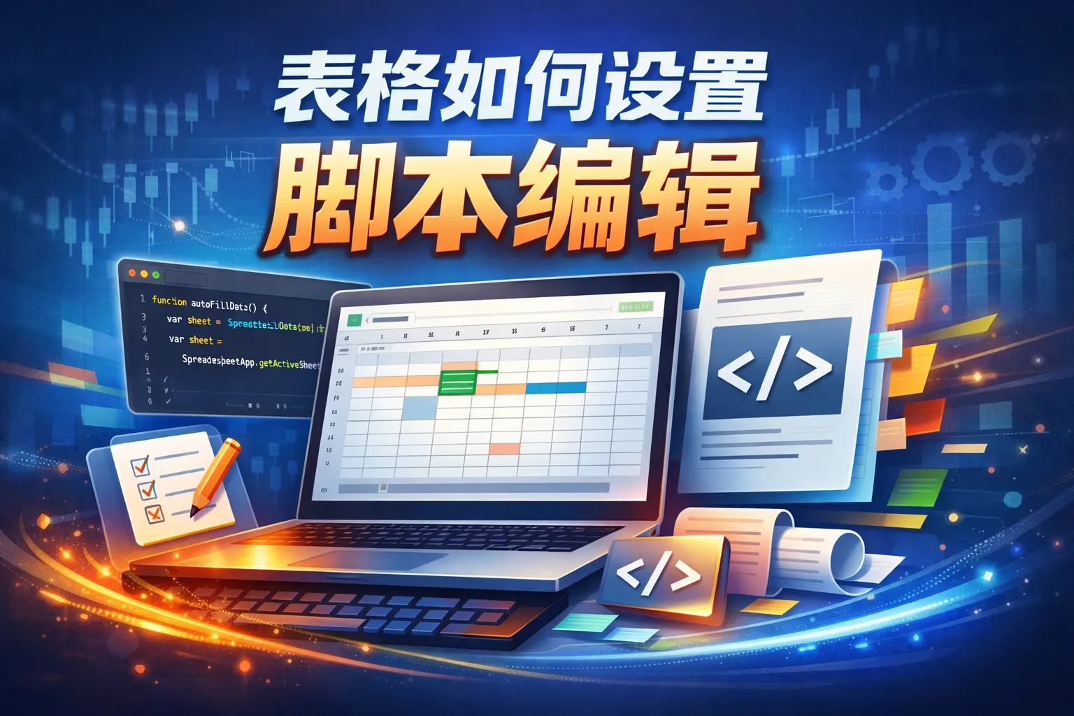 表格如何设置脚本编辑