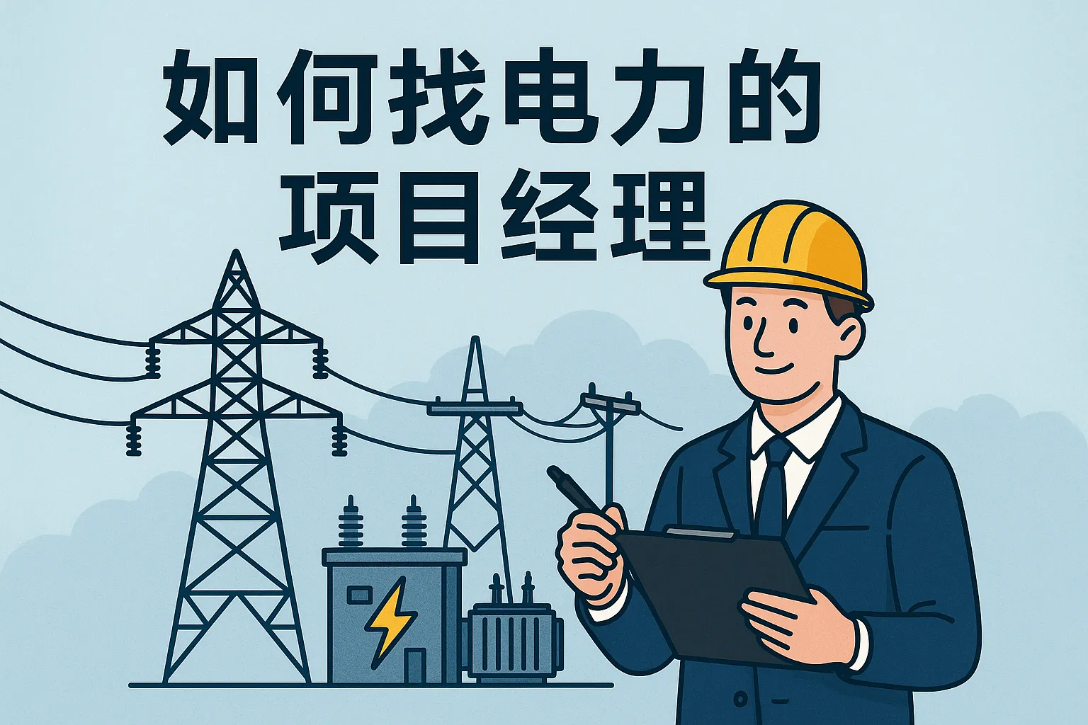 如何找电力的项目经理