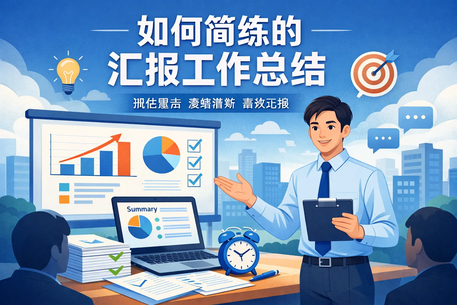 如何简练的汇报工作总结