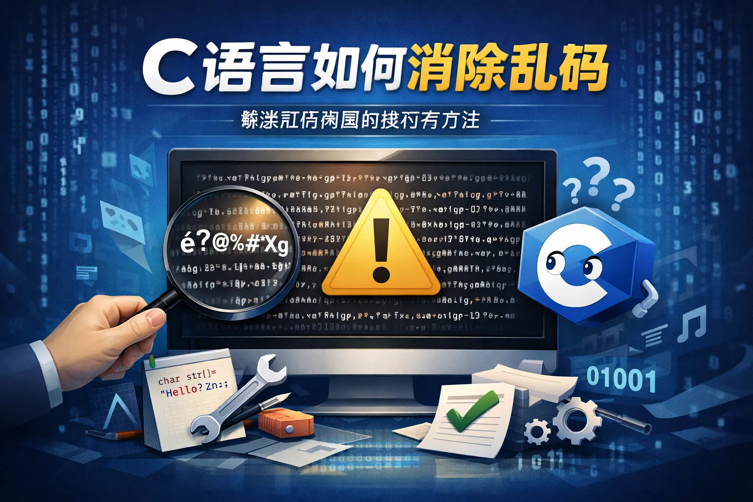 c语言如何消除乱码