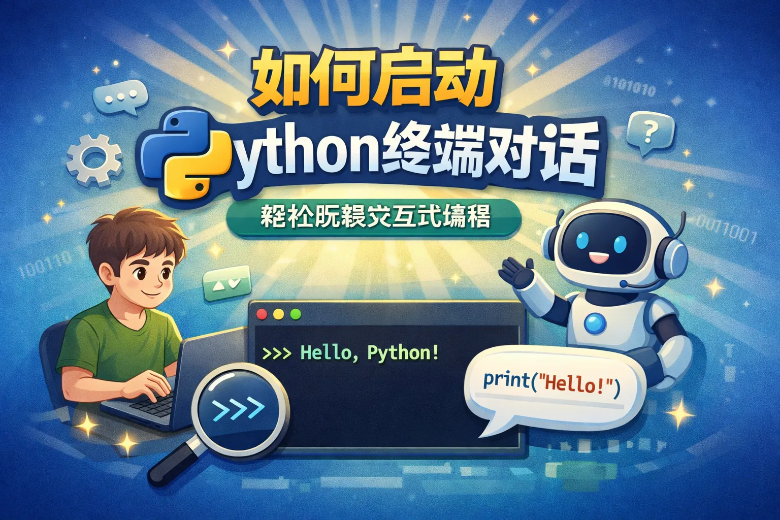 如何启动python终端对话