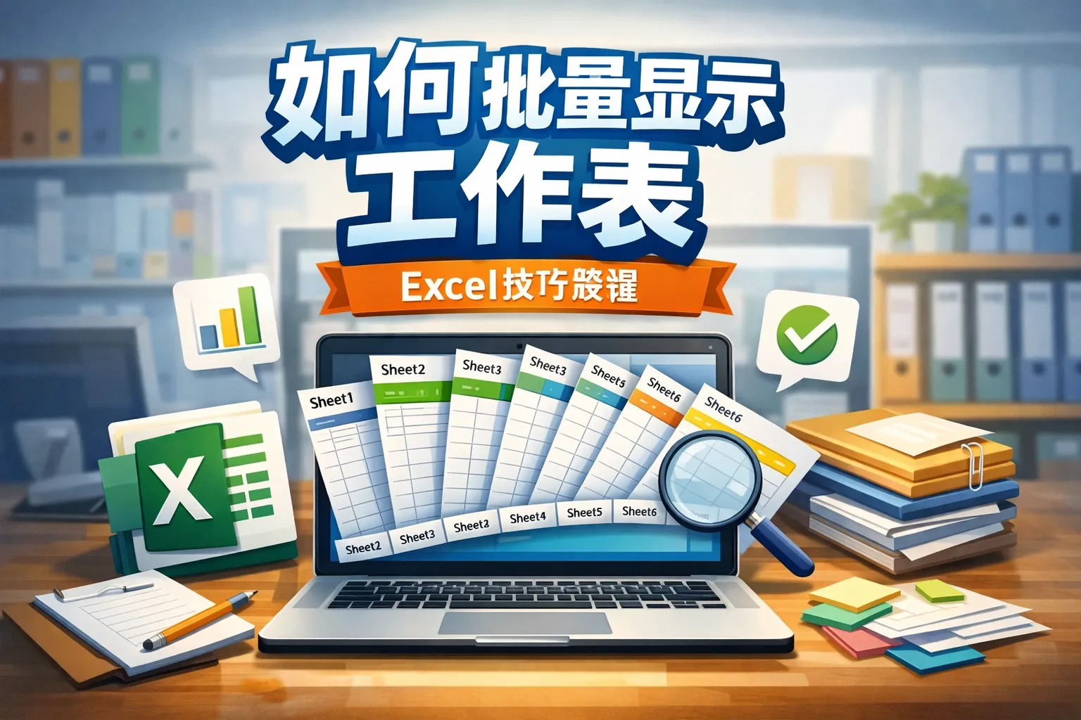 如何批量显示工作表