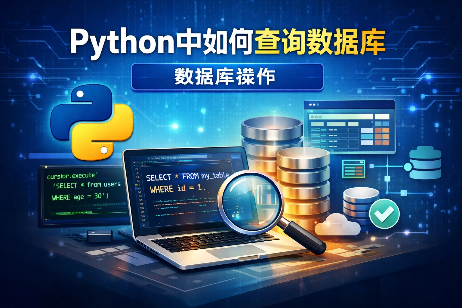 python中如何查询数据库数据库操作