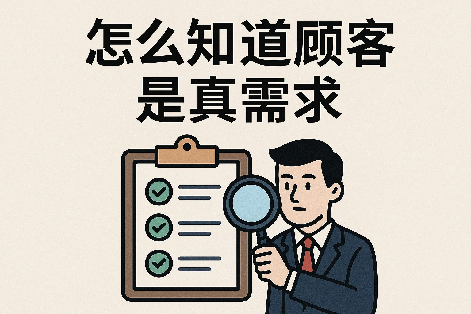 怎么知道顾客是真需求