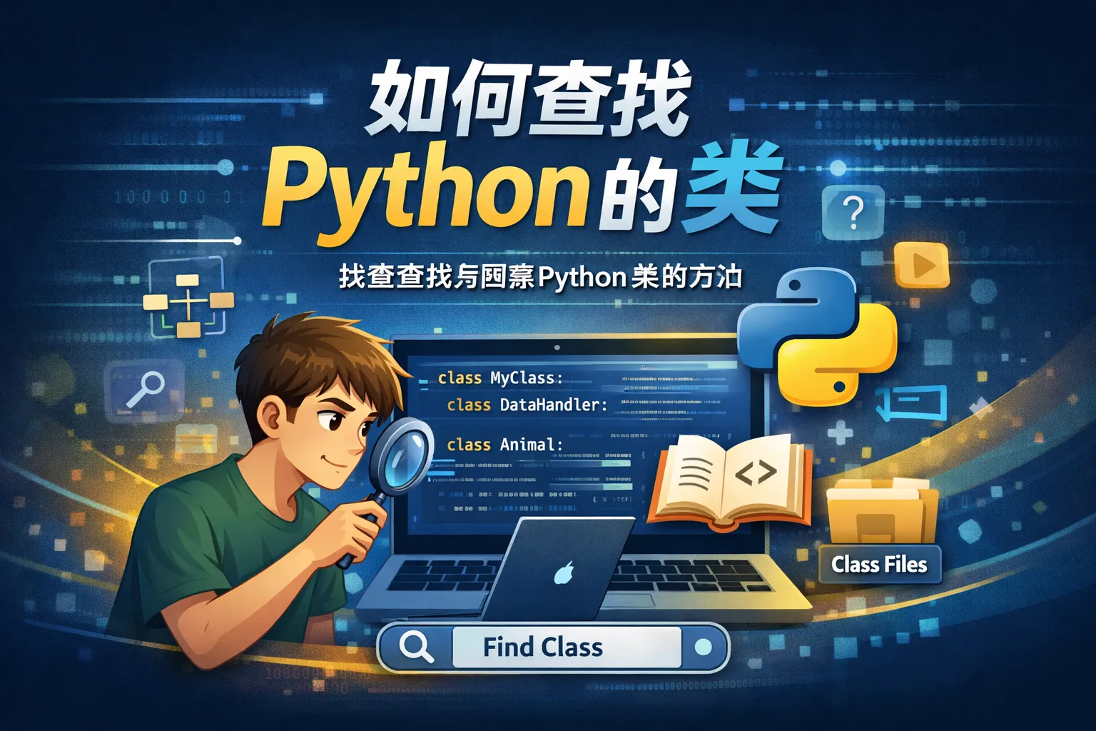 如何查找python 的类