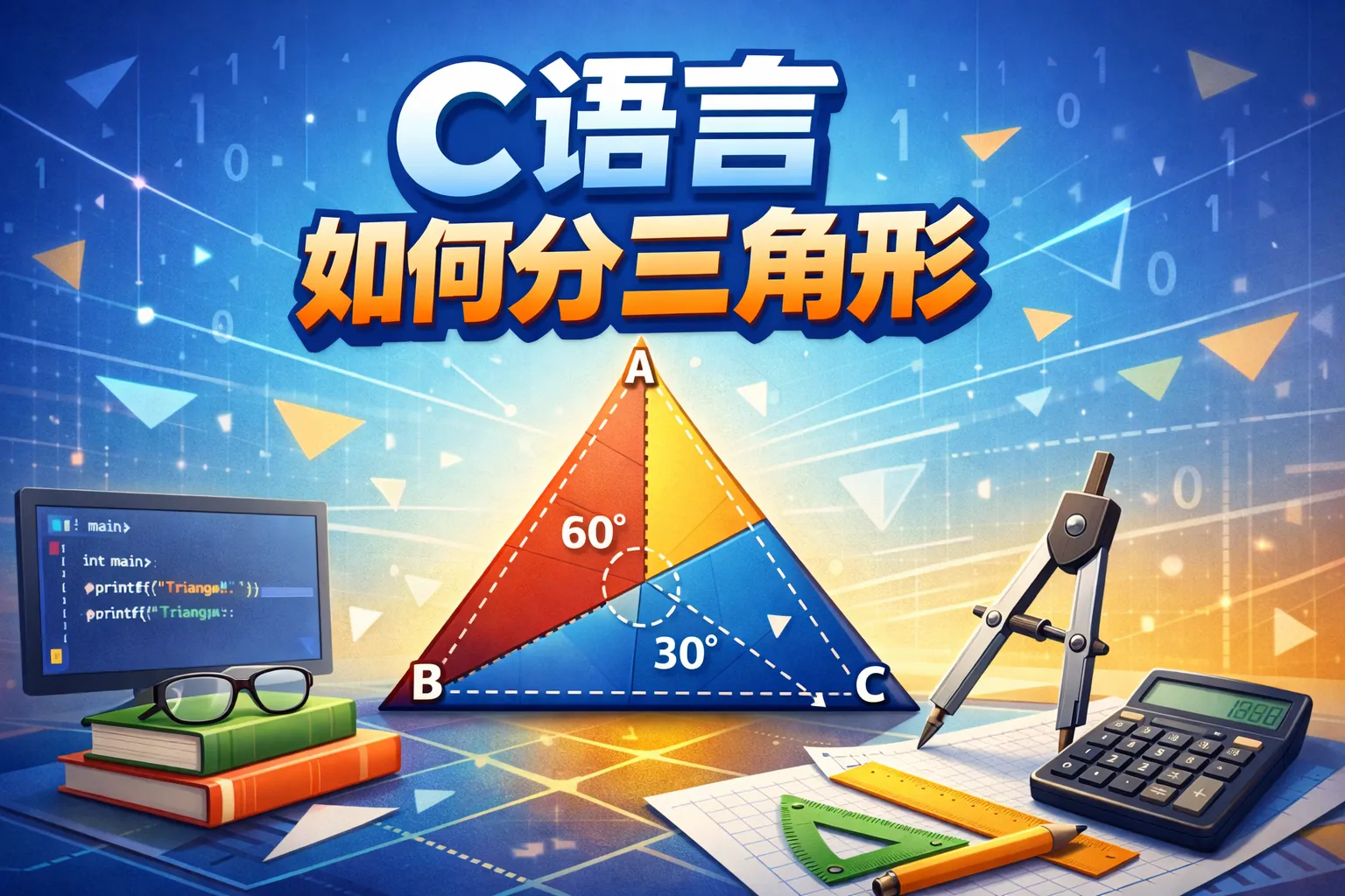 c语言如何分三角形