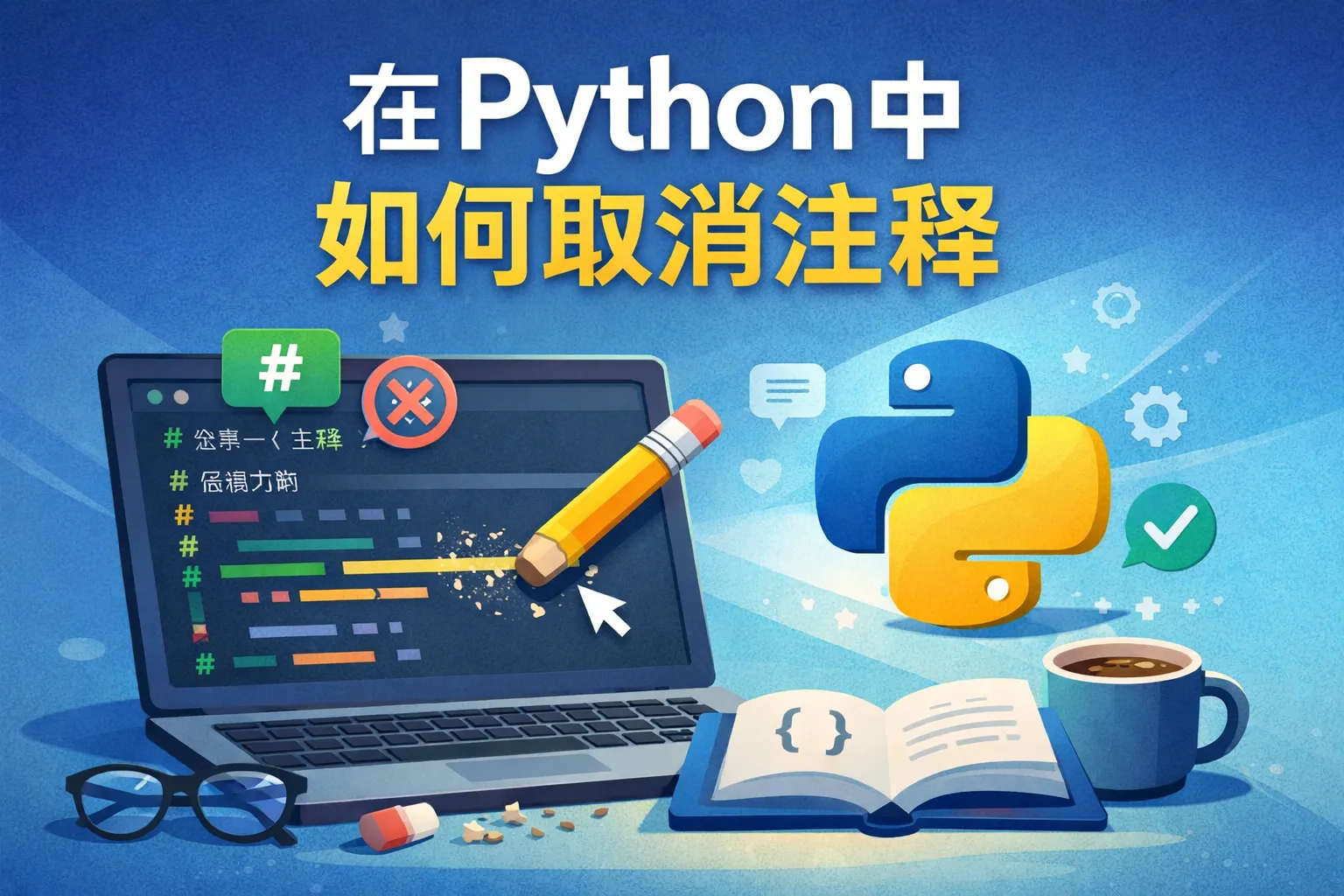 在python中如何取消注释