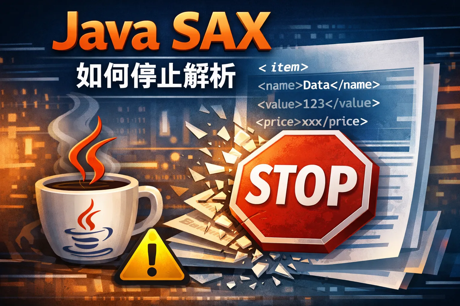 java sax如何停止解析