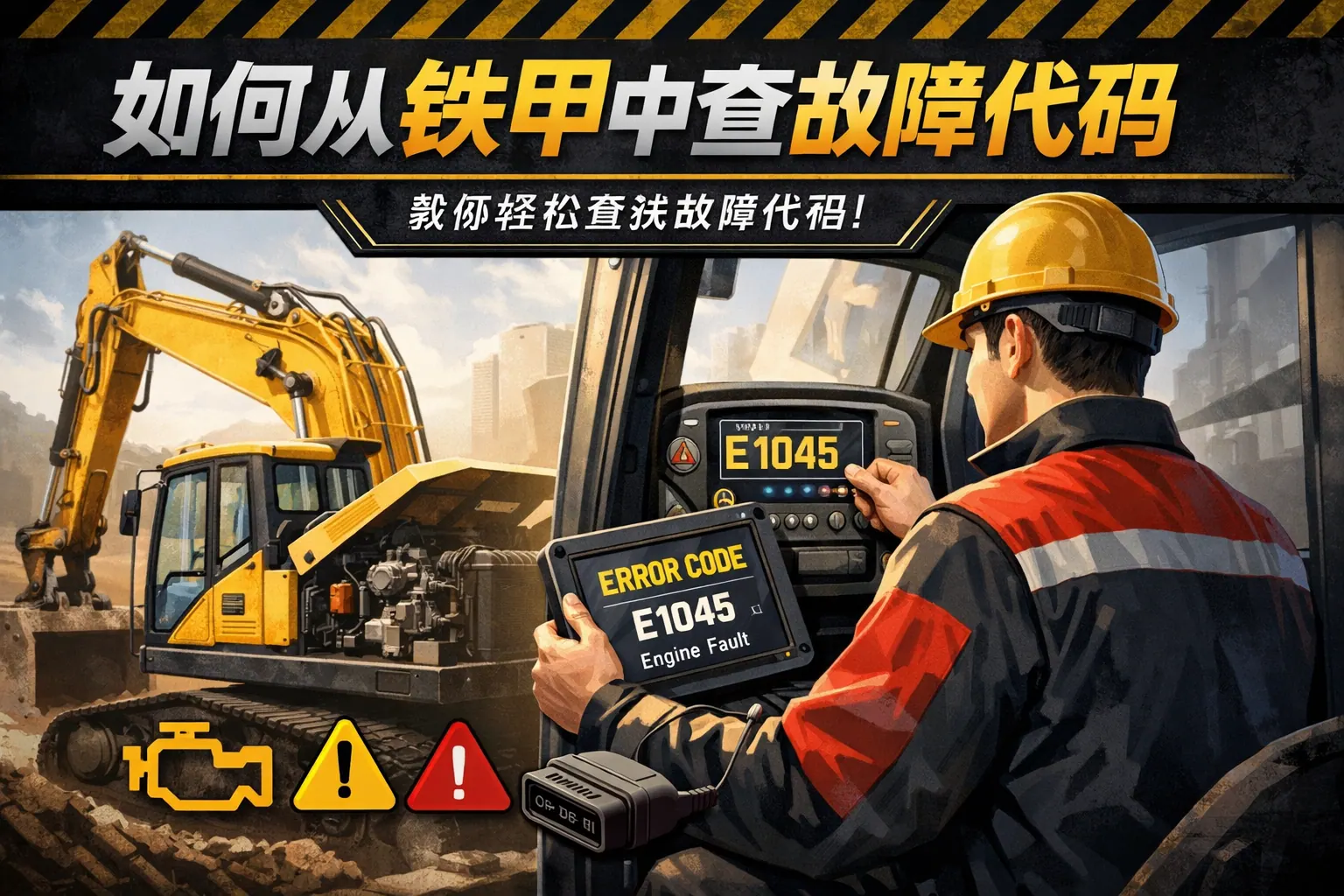 如何从铁甲中查故障代码