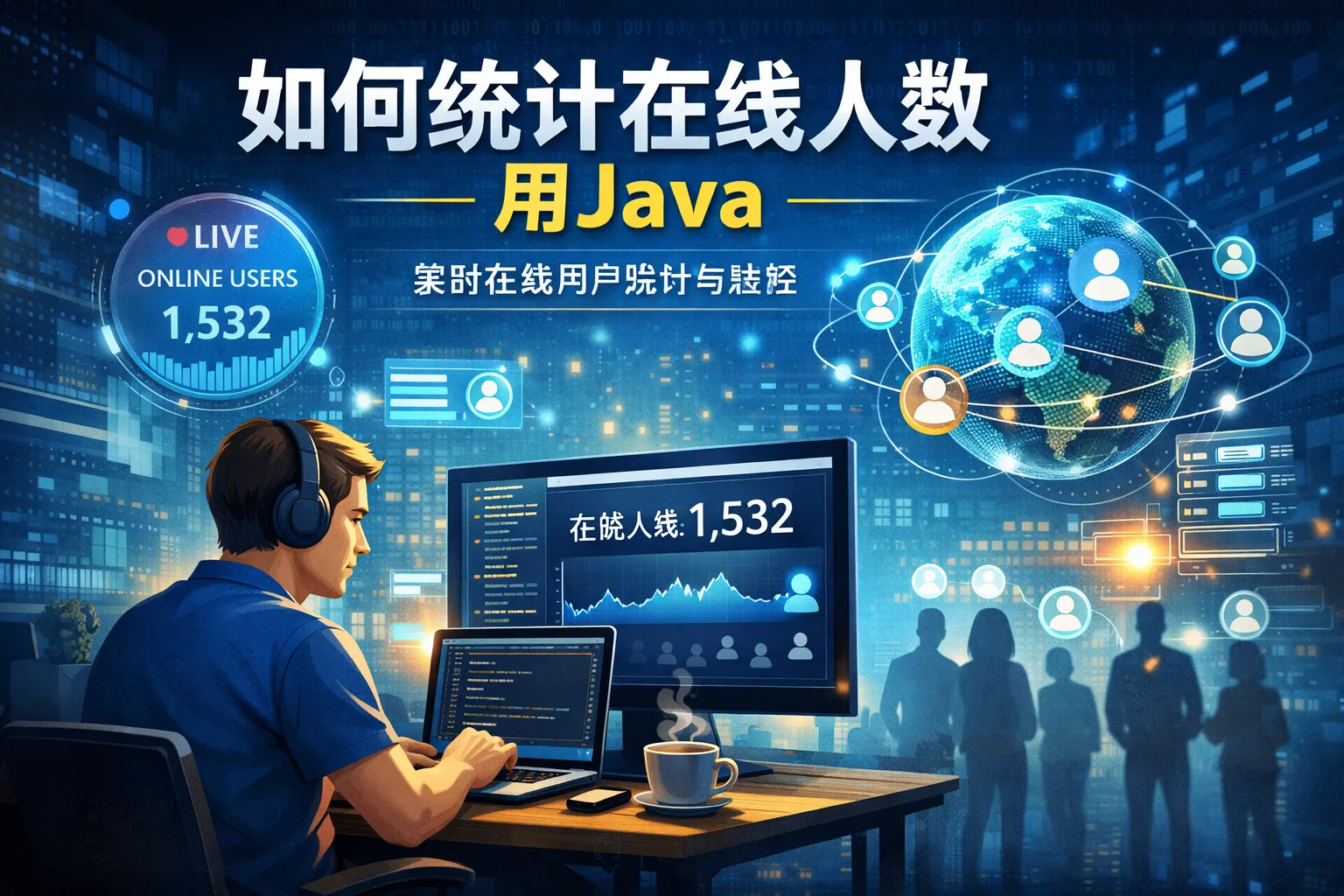 如何统计在线人数用java