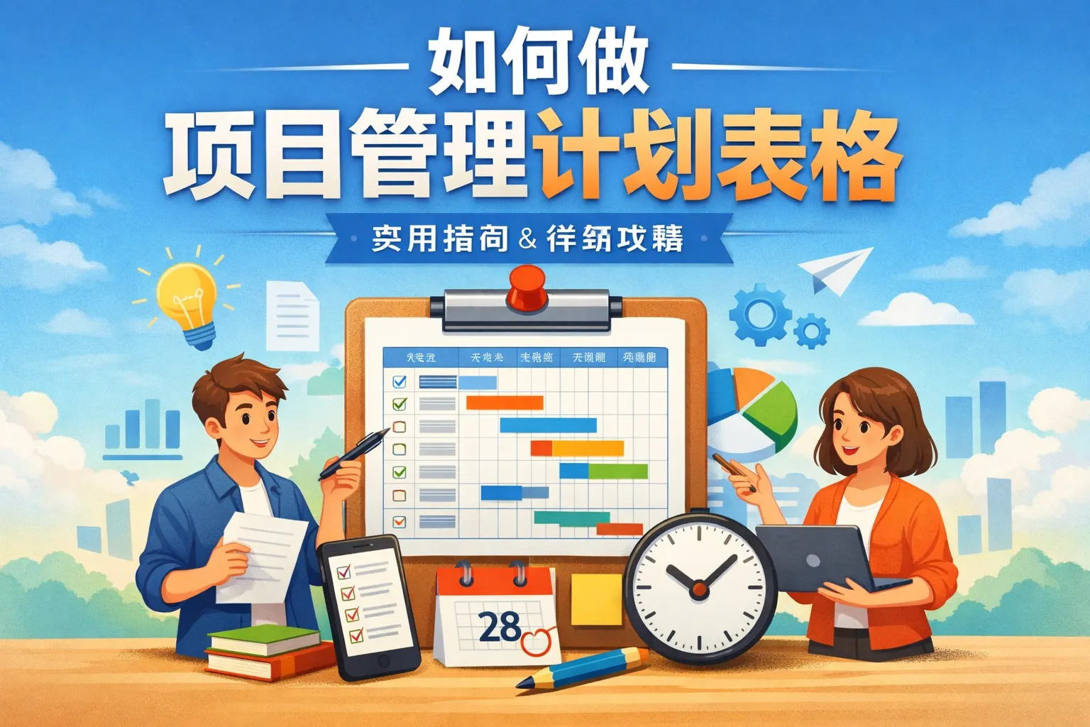 如何做项目管理计划表格