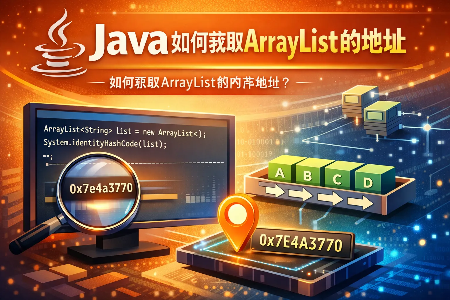 java如何获取arraylist的地址