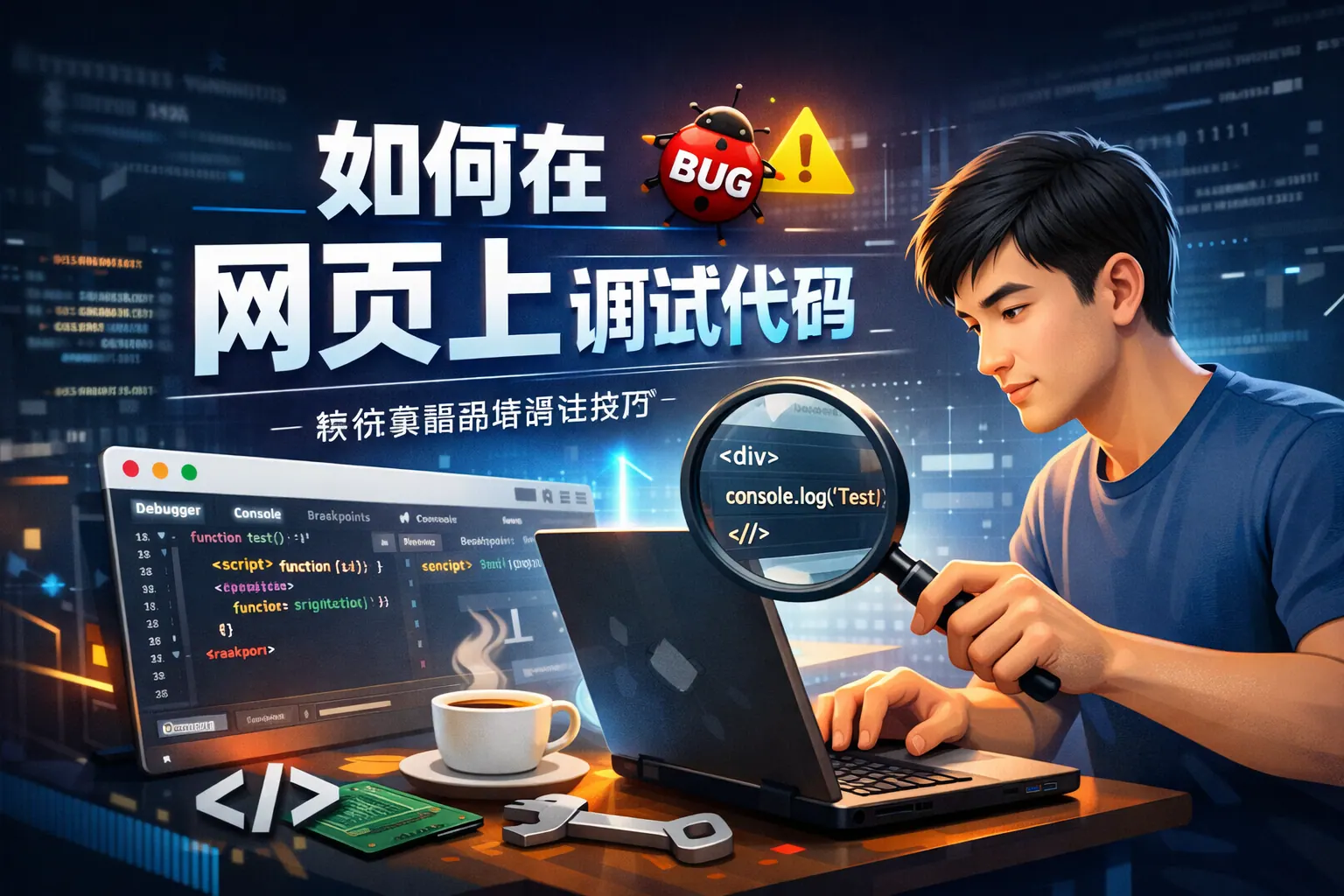 如何在网页上调试代码