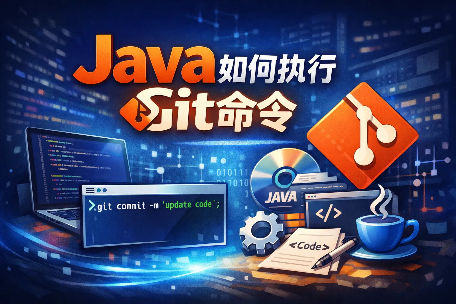 java如何执行git命令