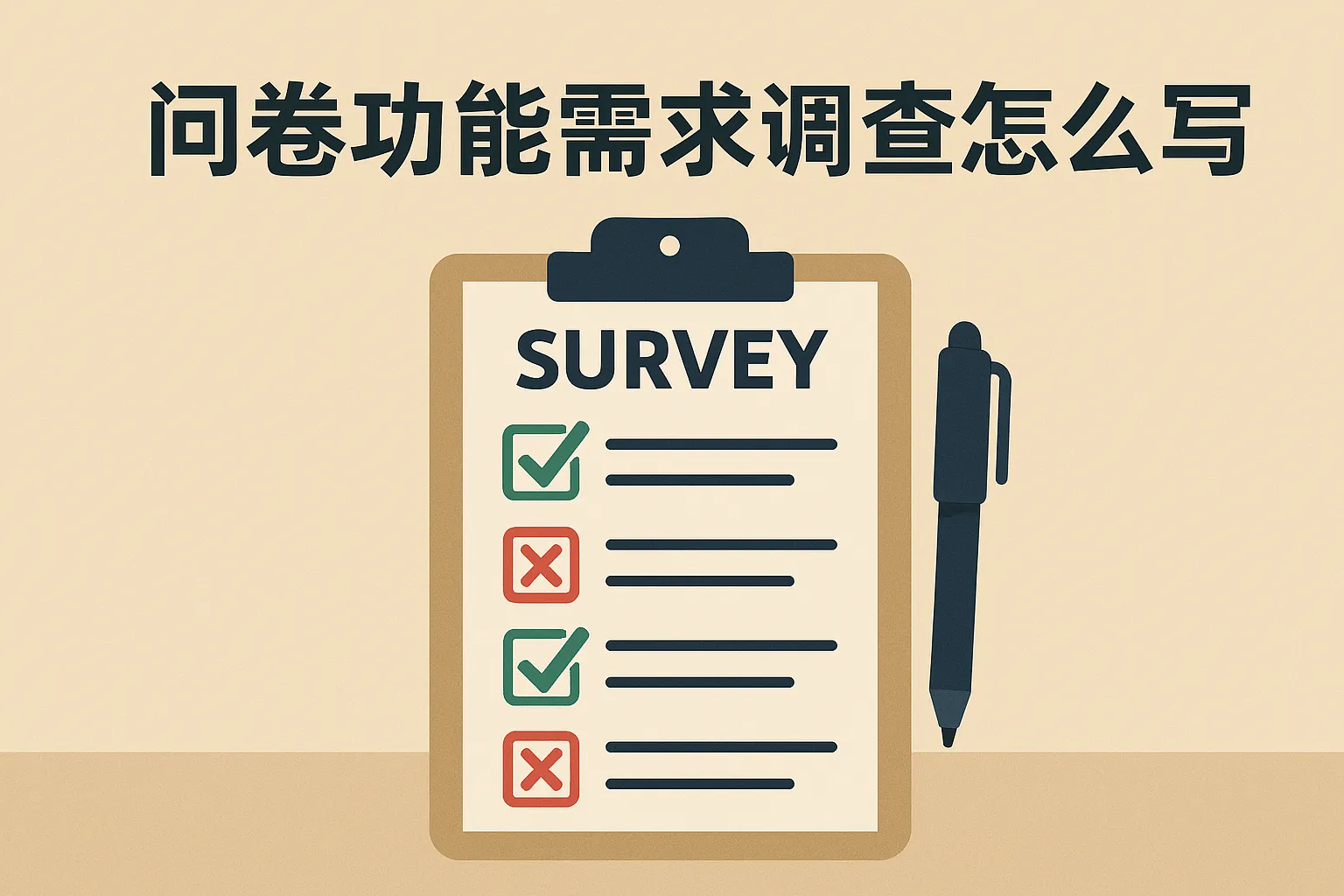 问卷功能需求调查怎么写