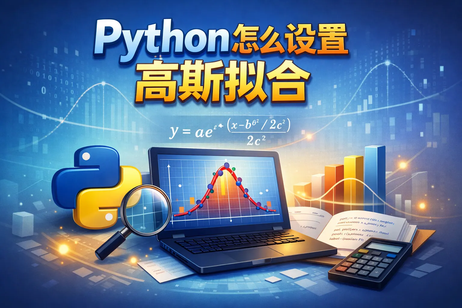 python怎么设置高斯拟合