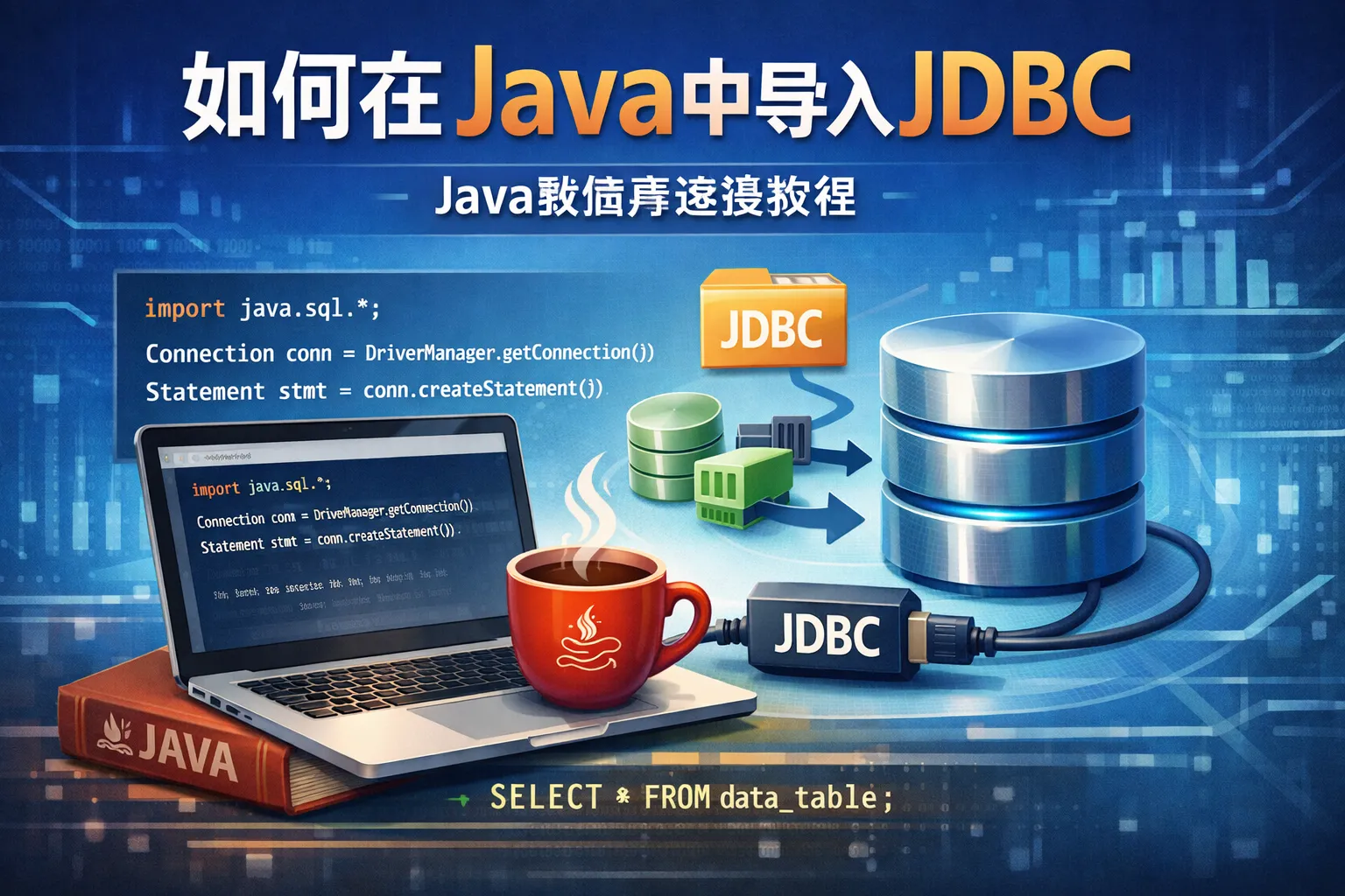 如何在java例导入jdbc