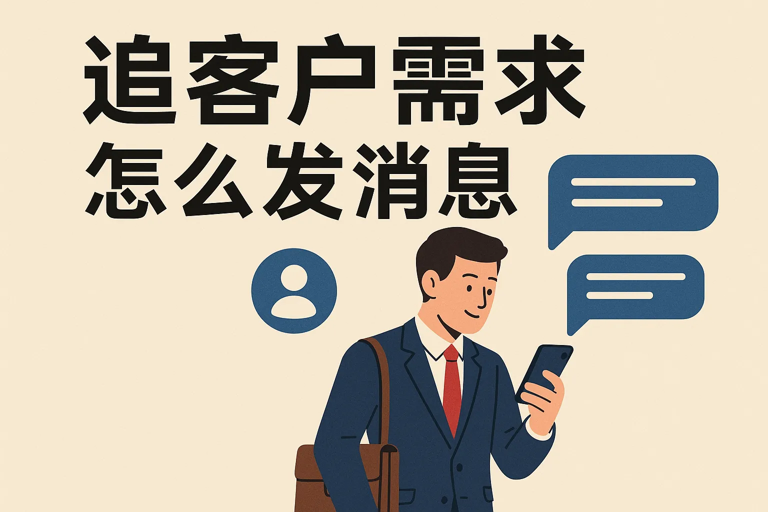 追客户需求怎么发消息