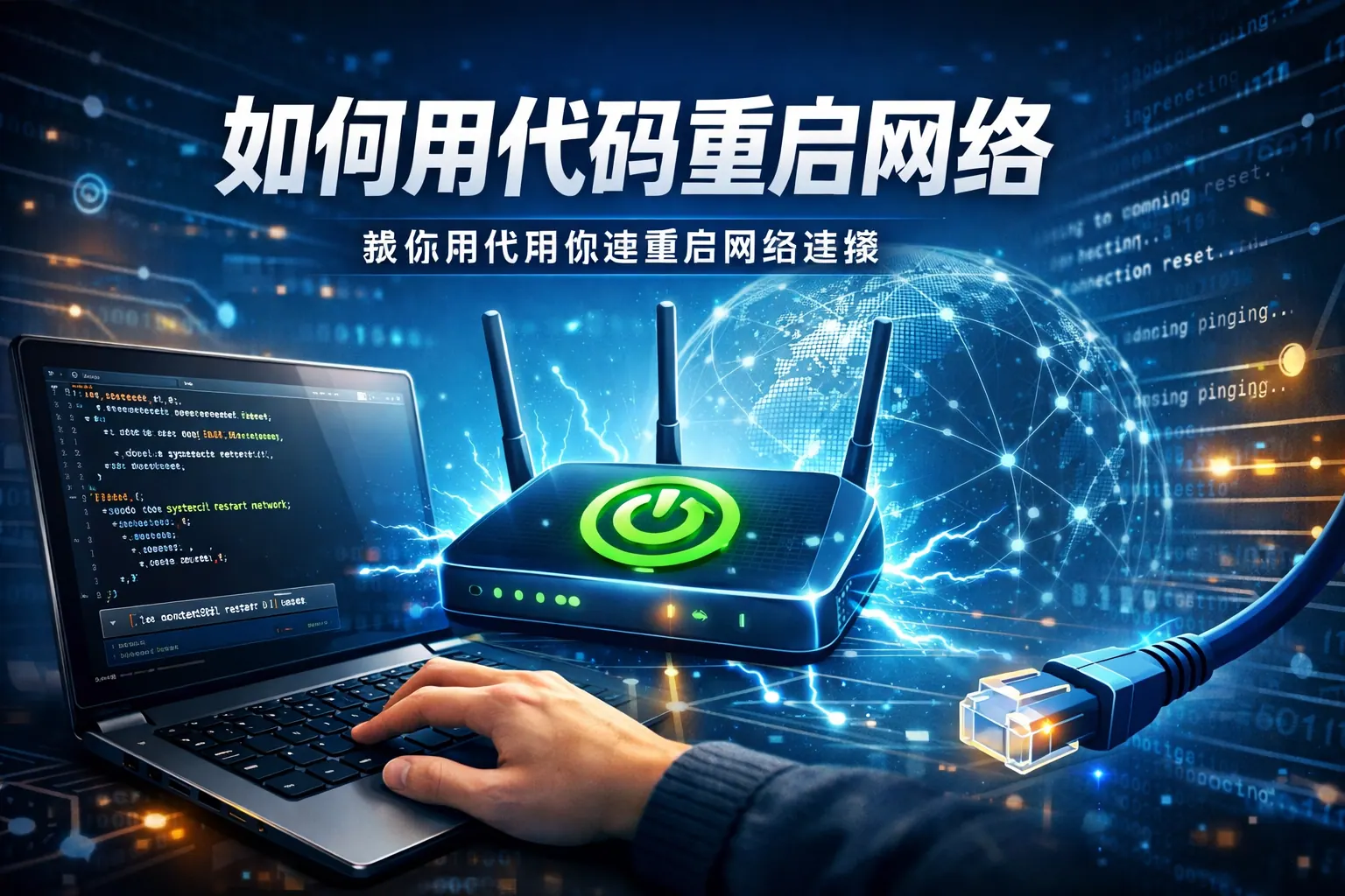 如何用代码重启网络