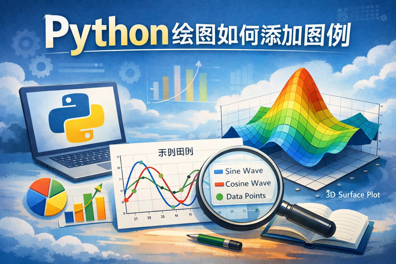 python绘图如何添加图例