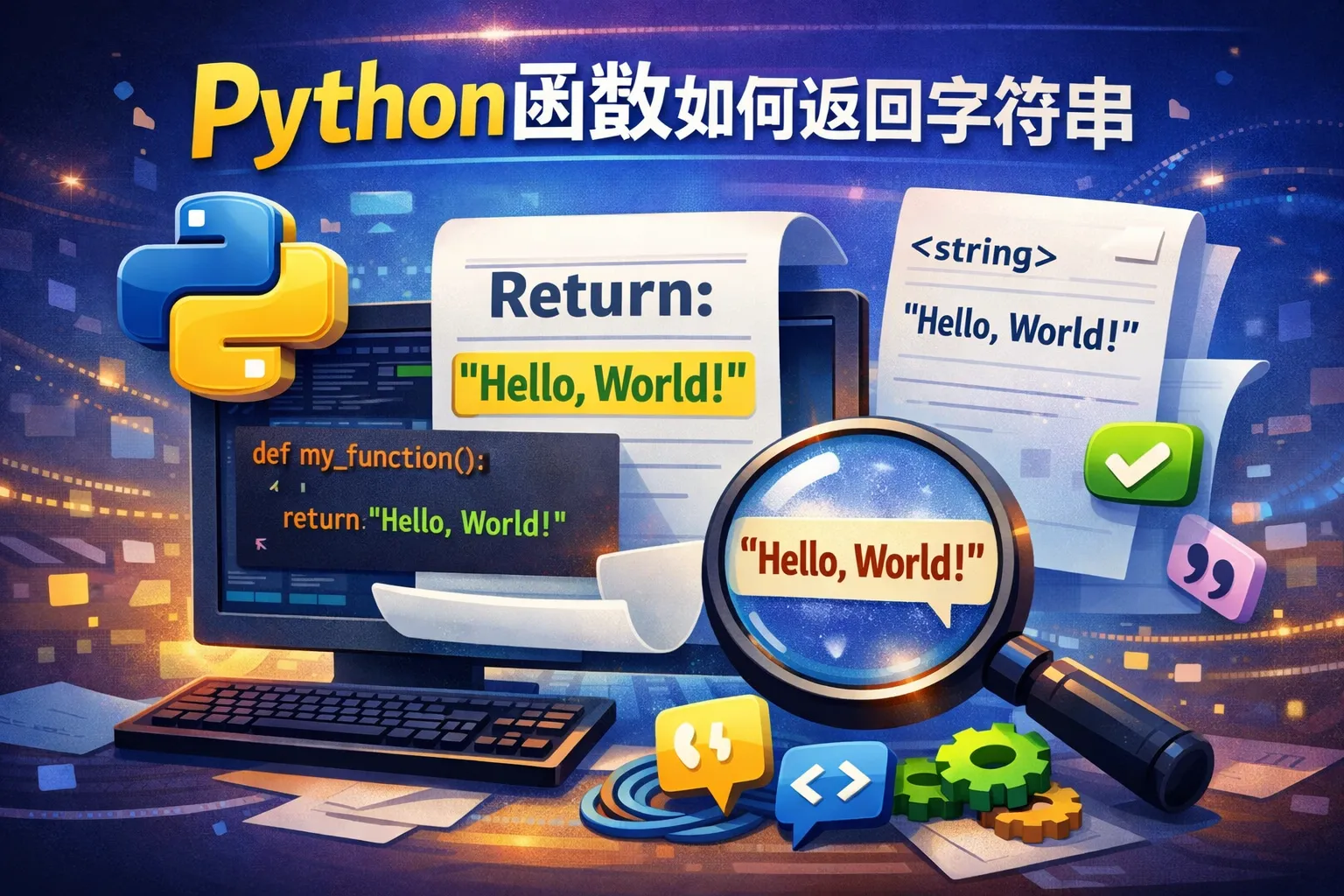 Python函数如何返回字符串