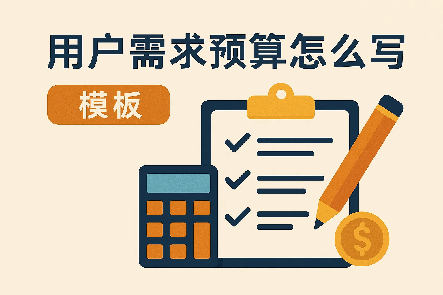 用户需求预算怎么写模板