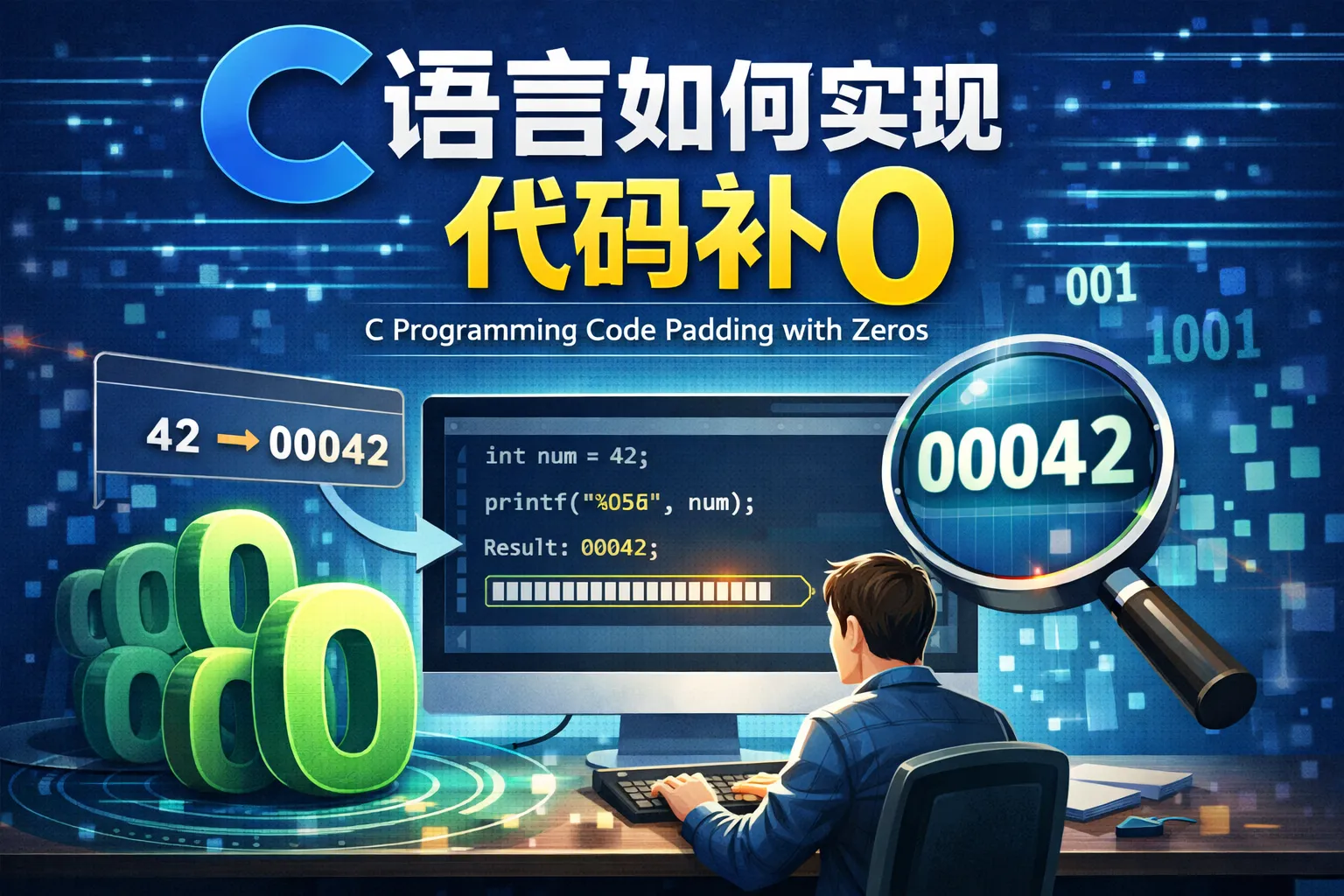 c语言如何实现代码补0