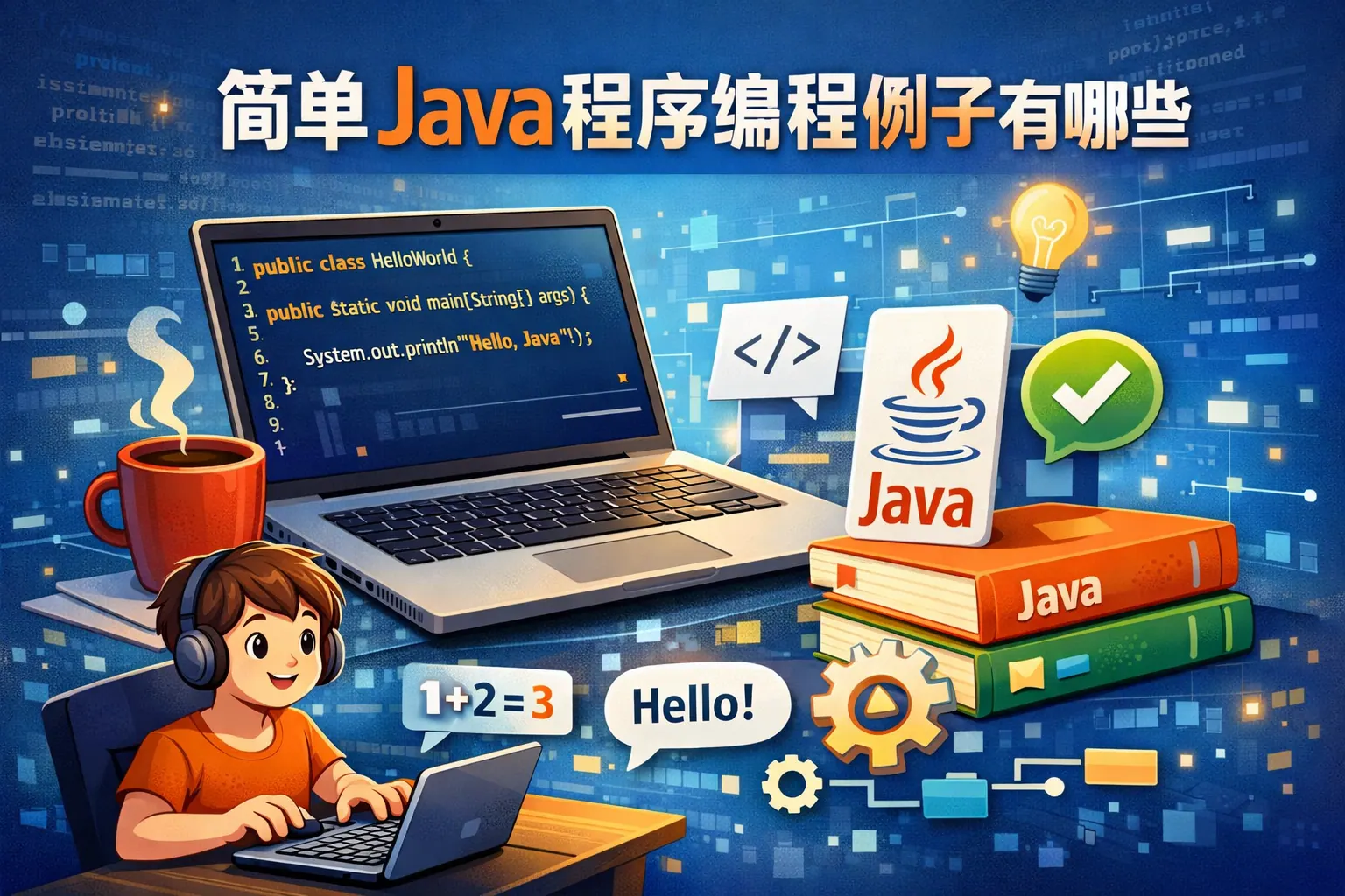 简单java程序编程例子有哪些