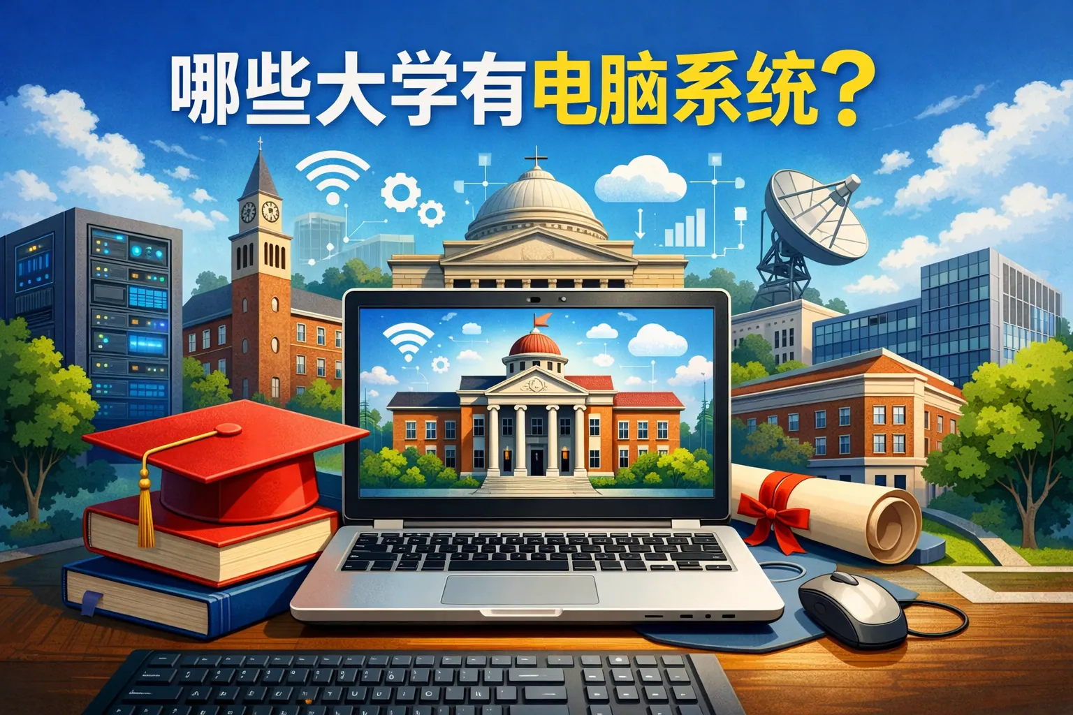 哪些大学有电脑系统