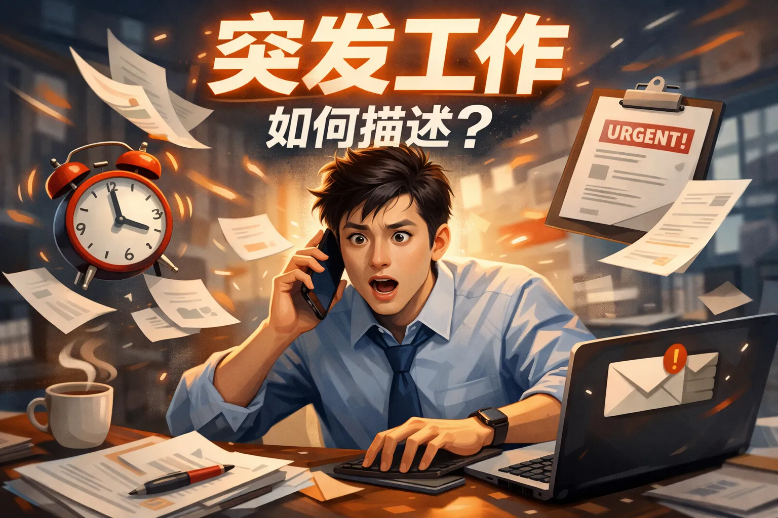 突发工作如何描述