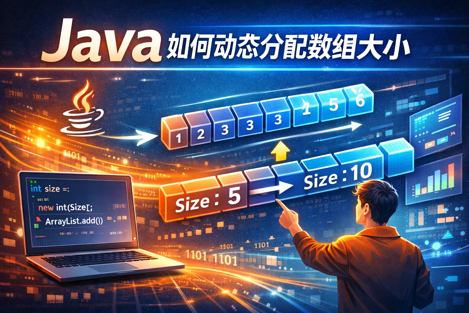 java如何动态分配数组大小