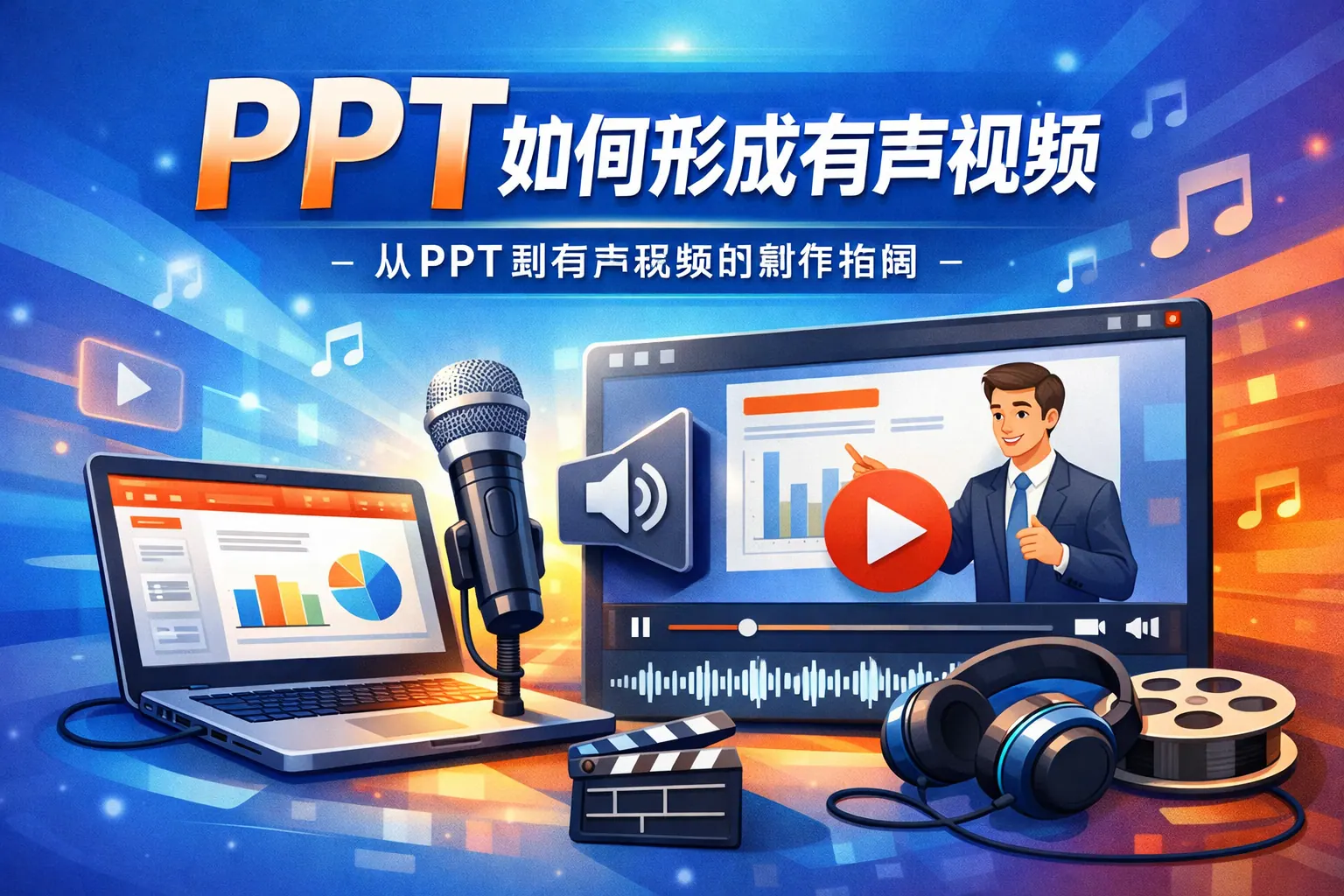ppt如何形成有声视频