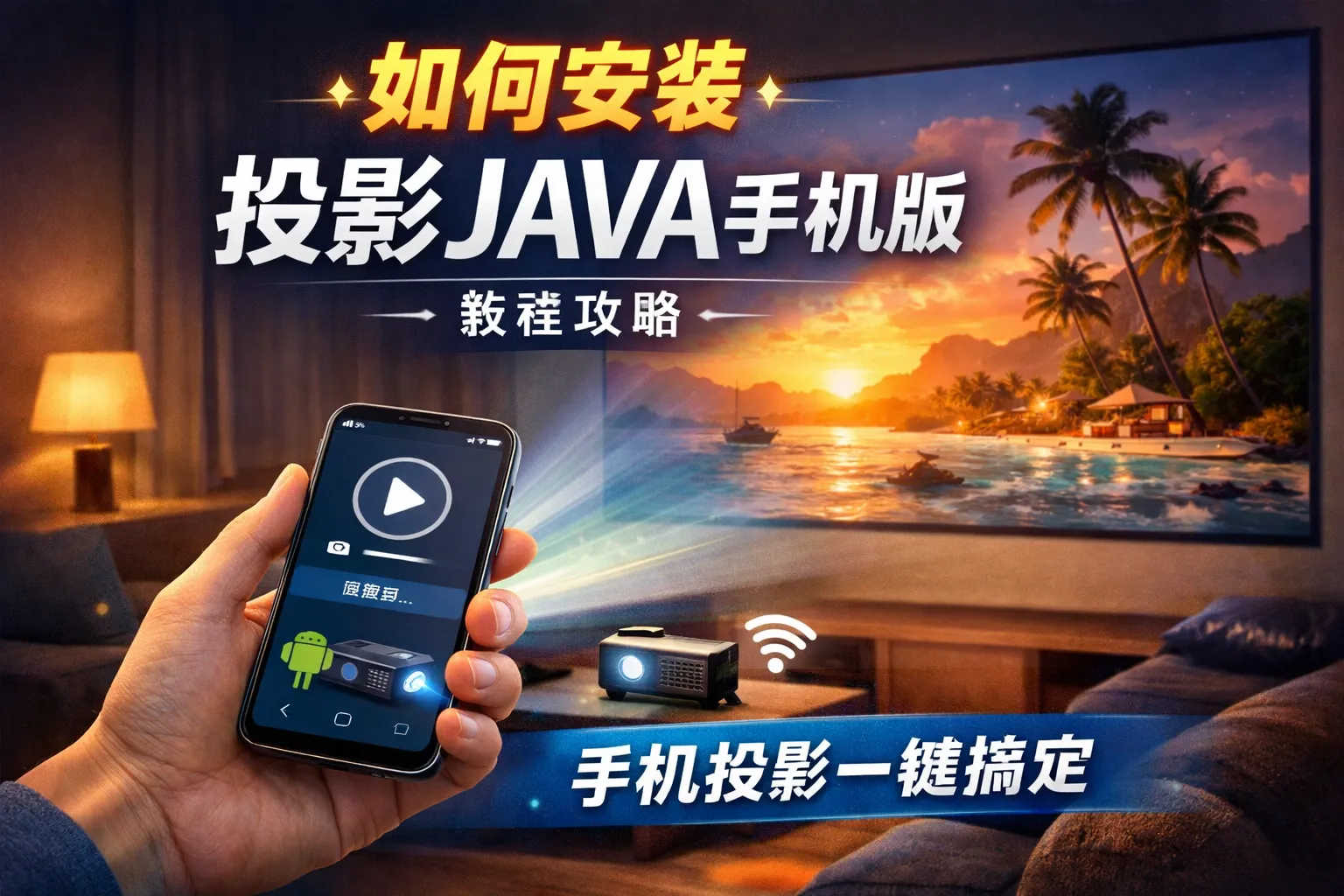 如何安装投影java手机版