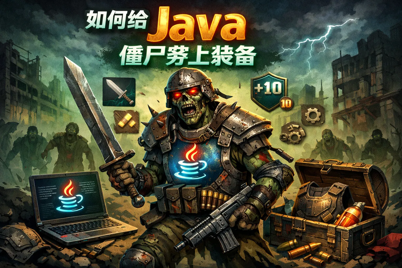 如何给java僵尸穿上装备