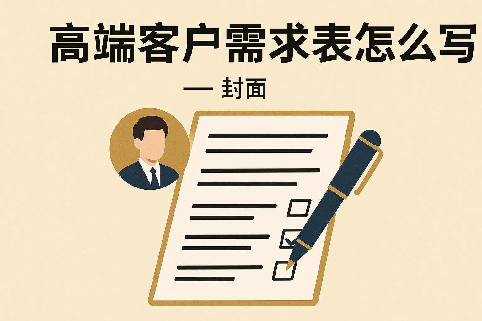 高端客户需求表怎么写