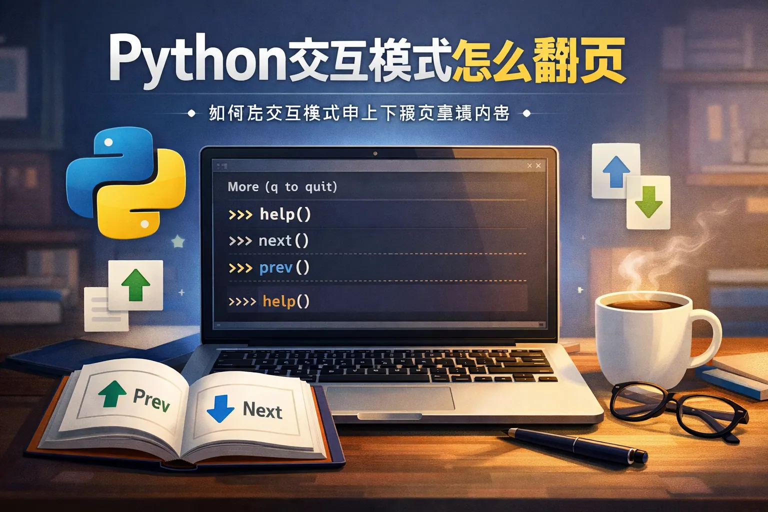 python交互模式怎么翻页