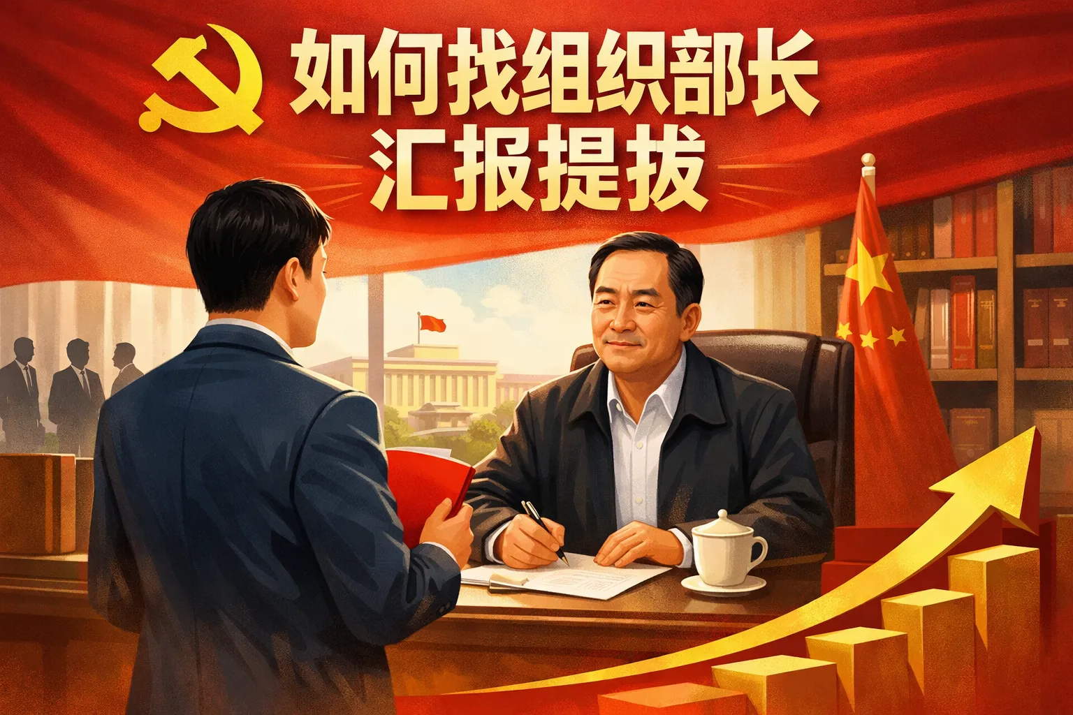 如何找组织部长汇报提拔