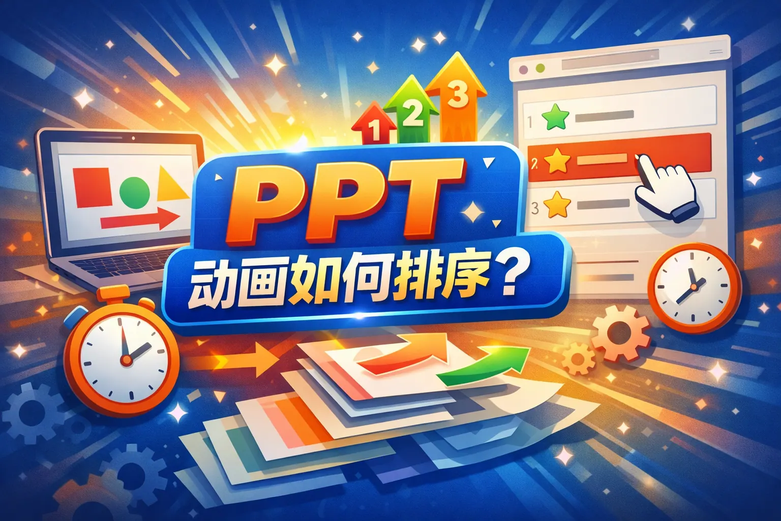 ppt动画如何排序