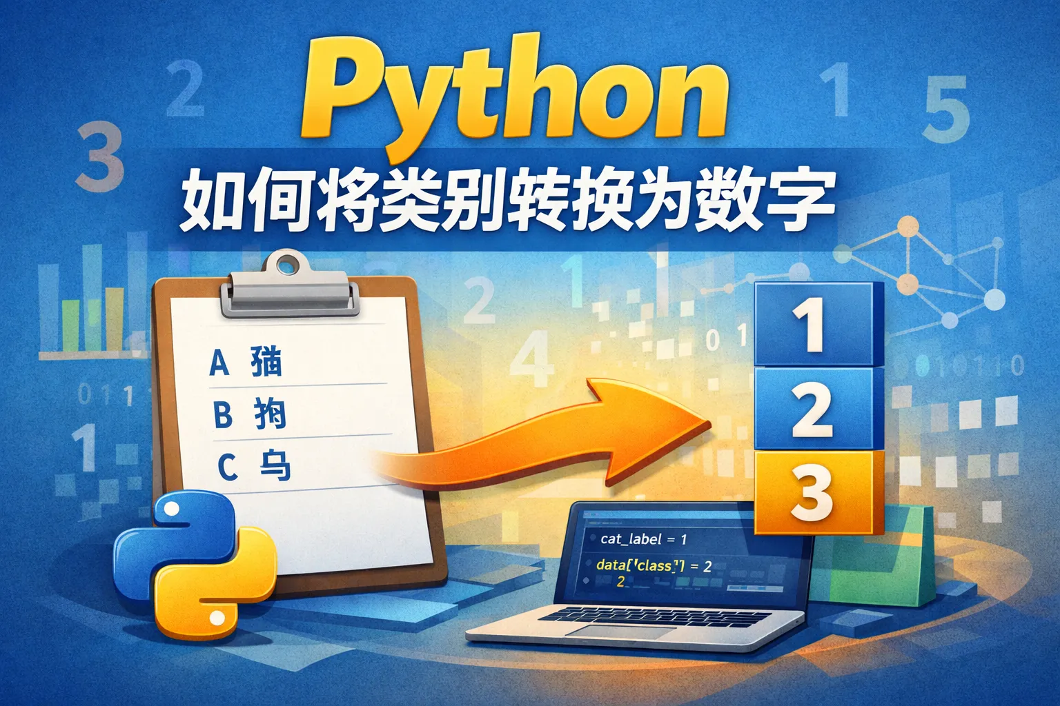 python如何将类别转换为数字