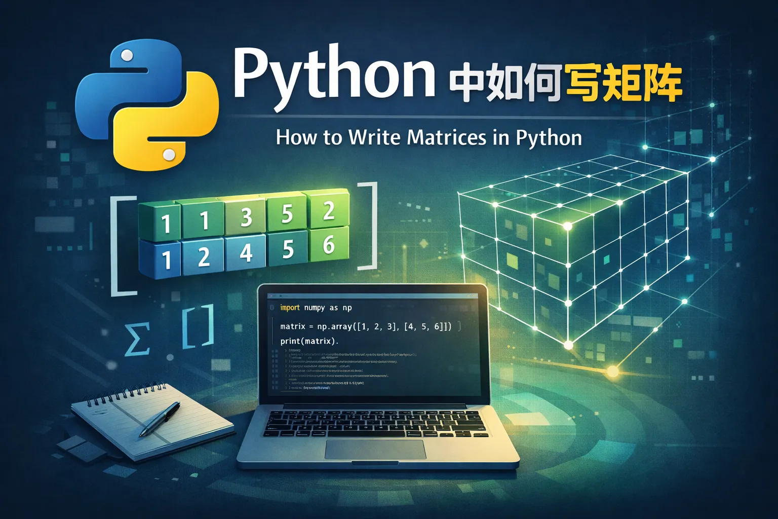 python 中如何写矩阵