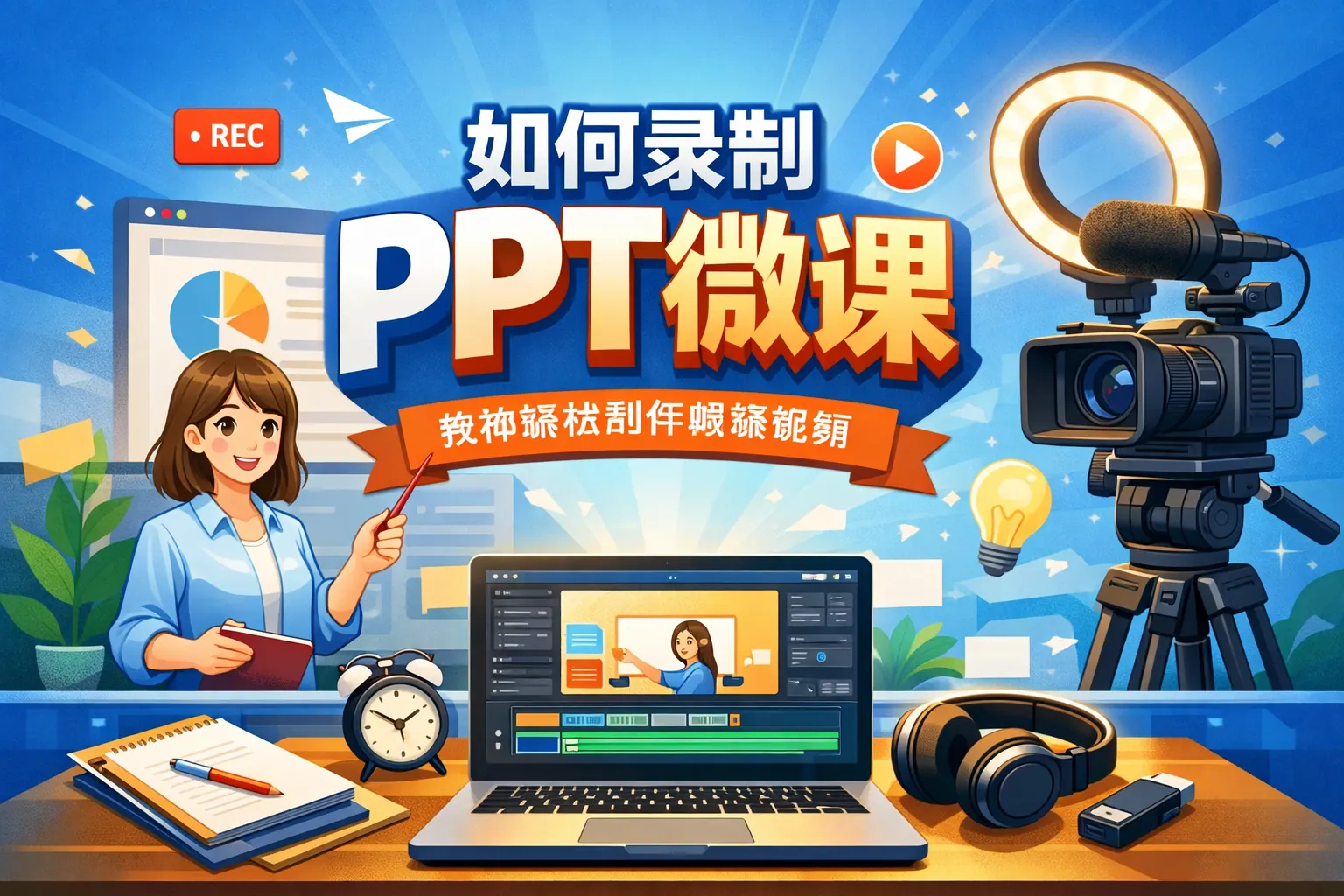 如何录制ppt微课