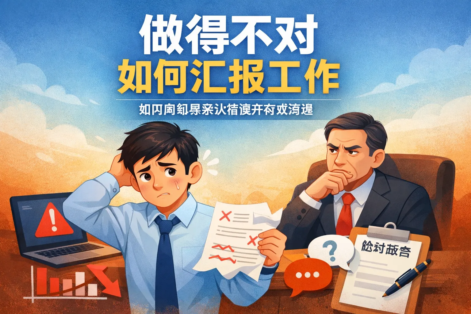 做得不对如何汇报工作