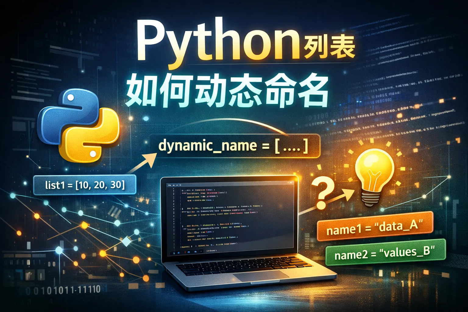 python列表如何动态命名