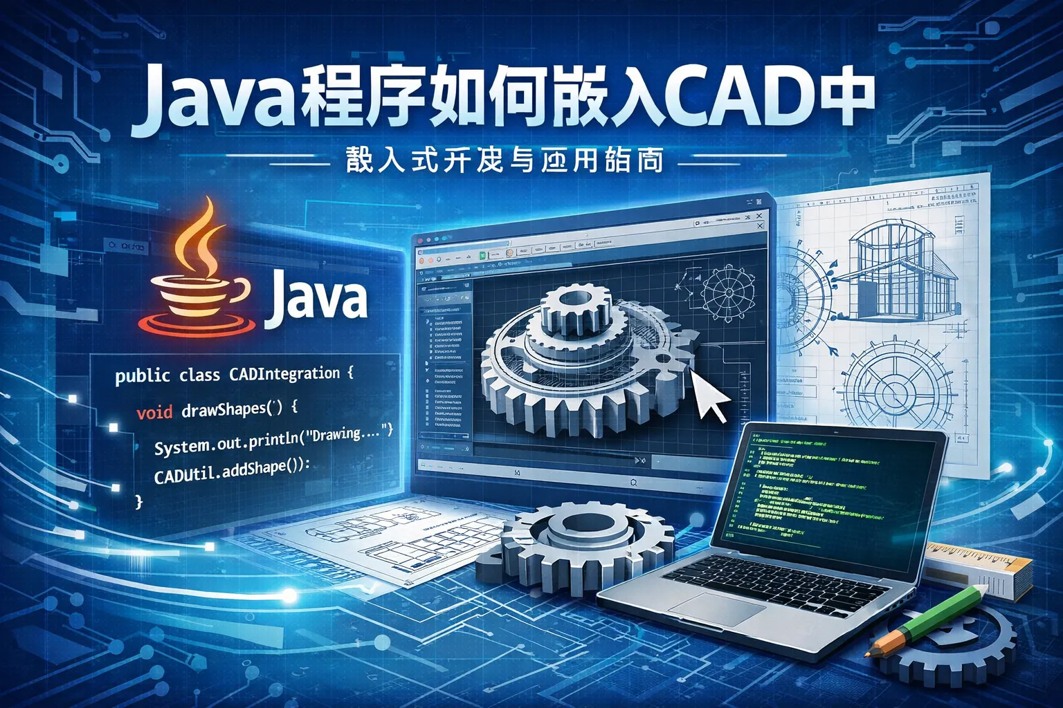 java程序如何嵌入cad中