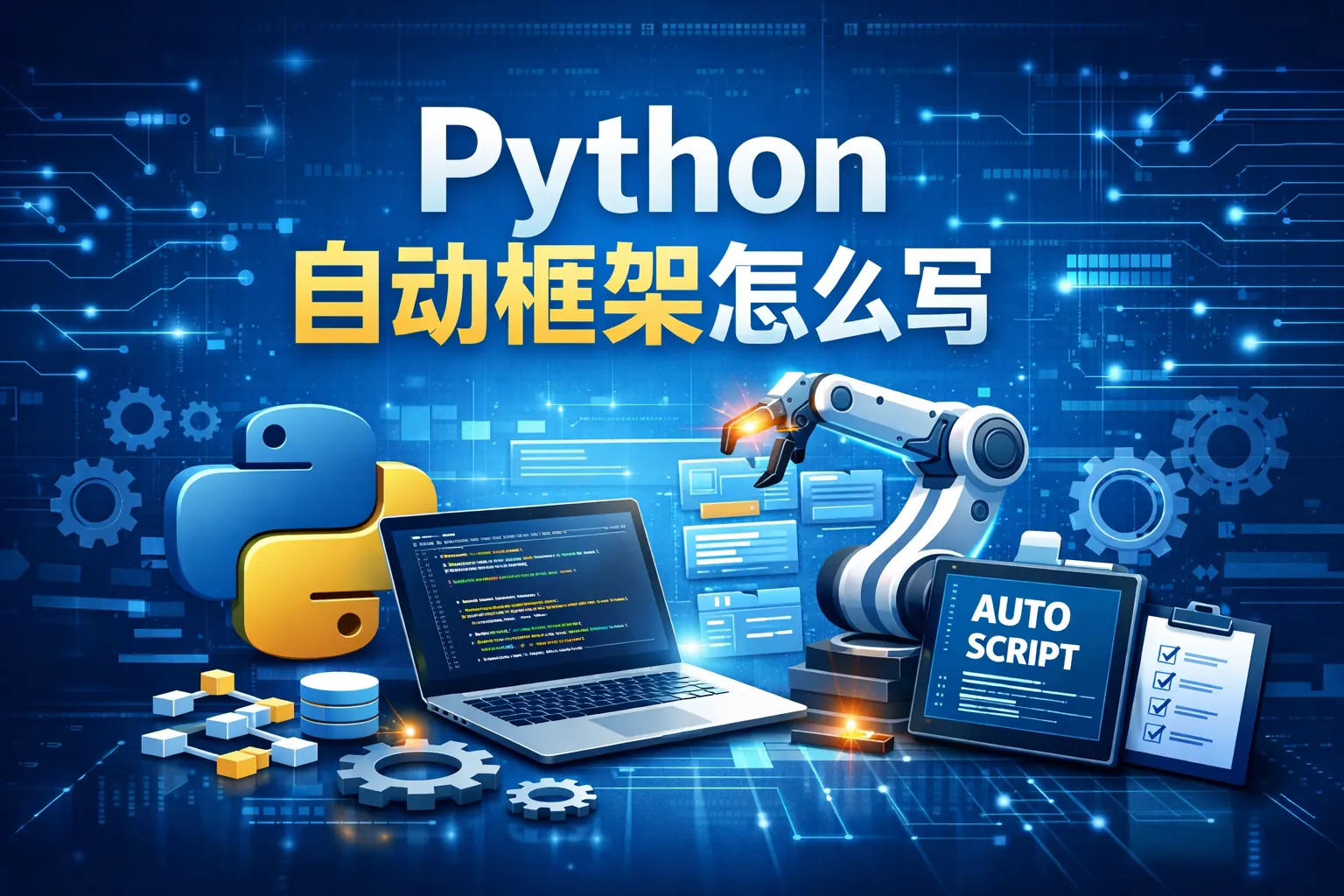 python自动框架怎么写