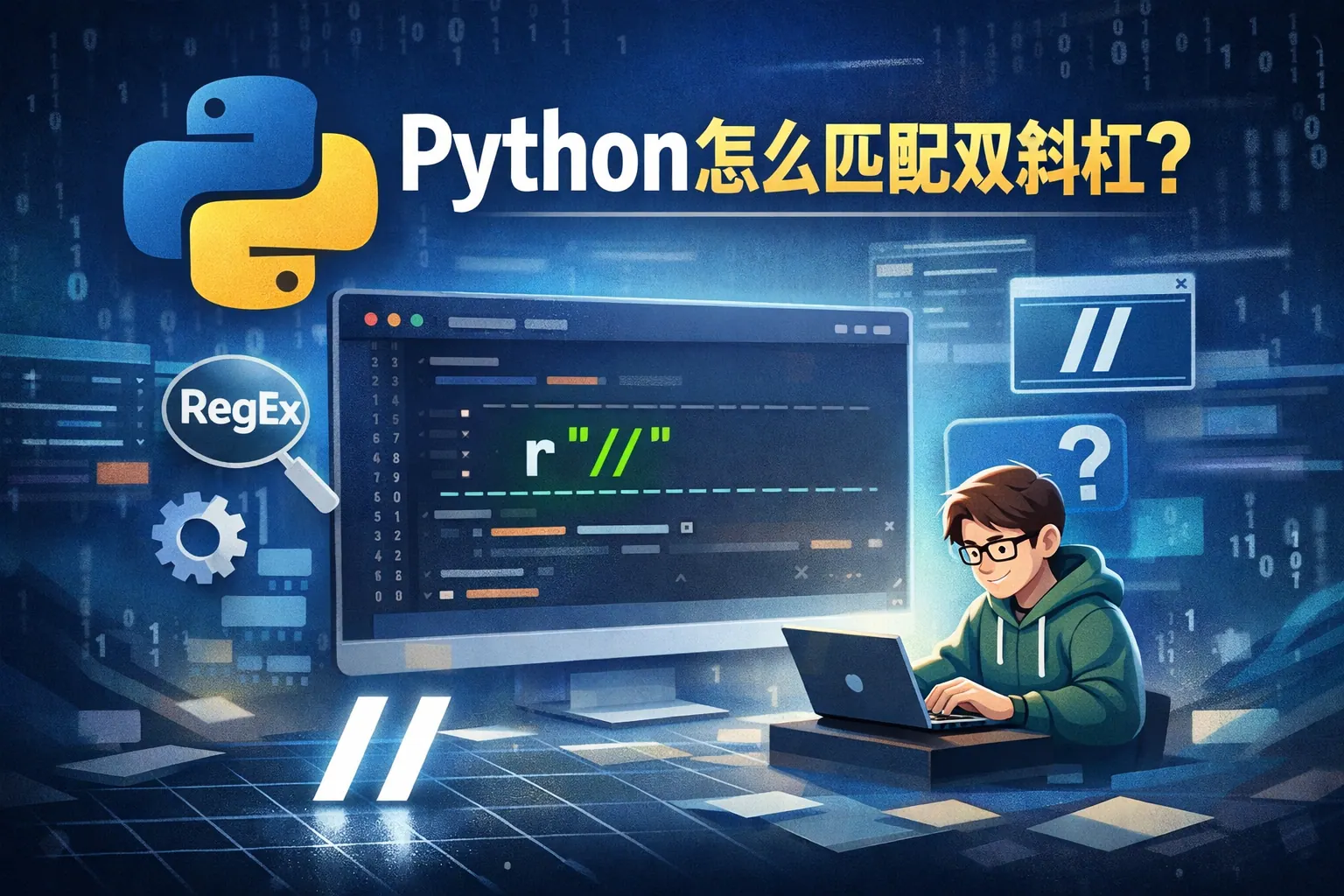 python怎么匹配双斜杠