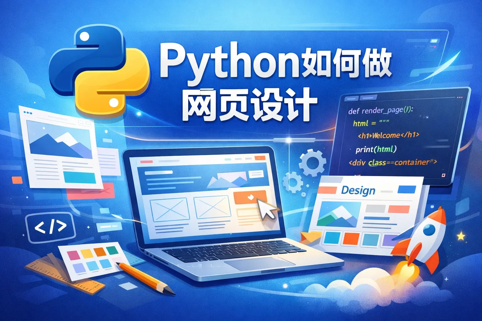 python如何做网页设计