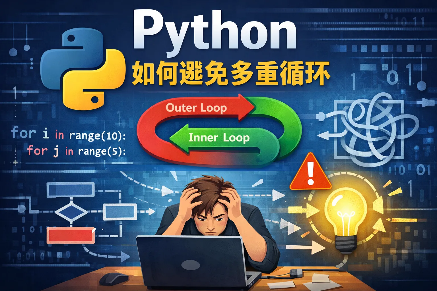 Python如何避免多重循环
